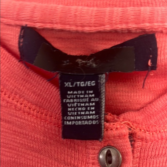 Chaps Coral Button-Up Top - Picture 6 of 9